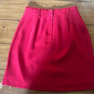 Saddle Ridge Vintage Collection, Business Red Mini Skirt for Women, SZ 3/4